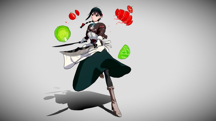 Kimi wa Meido-sama - Yuki 3D Model