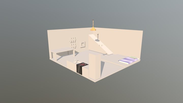 Serial Killer Room (School Project) 3D Model
