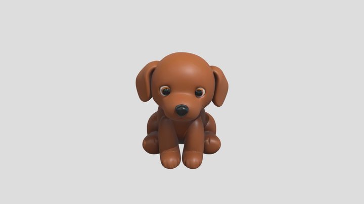 Brown dog toy