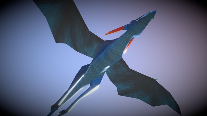 Blue Dragon Flight Animations 3D Model