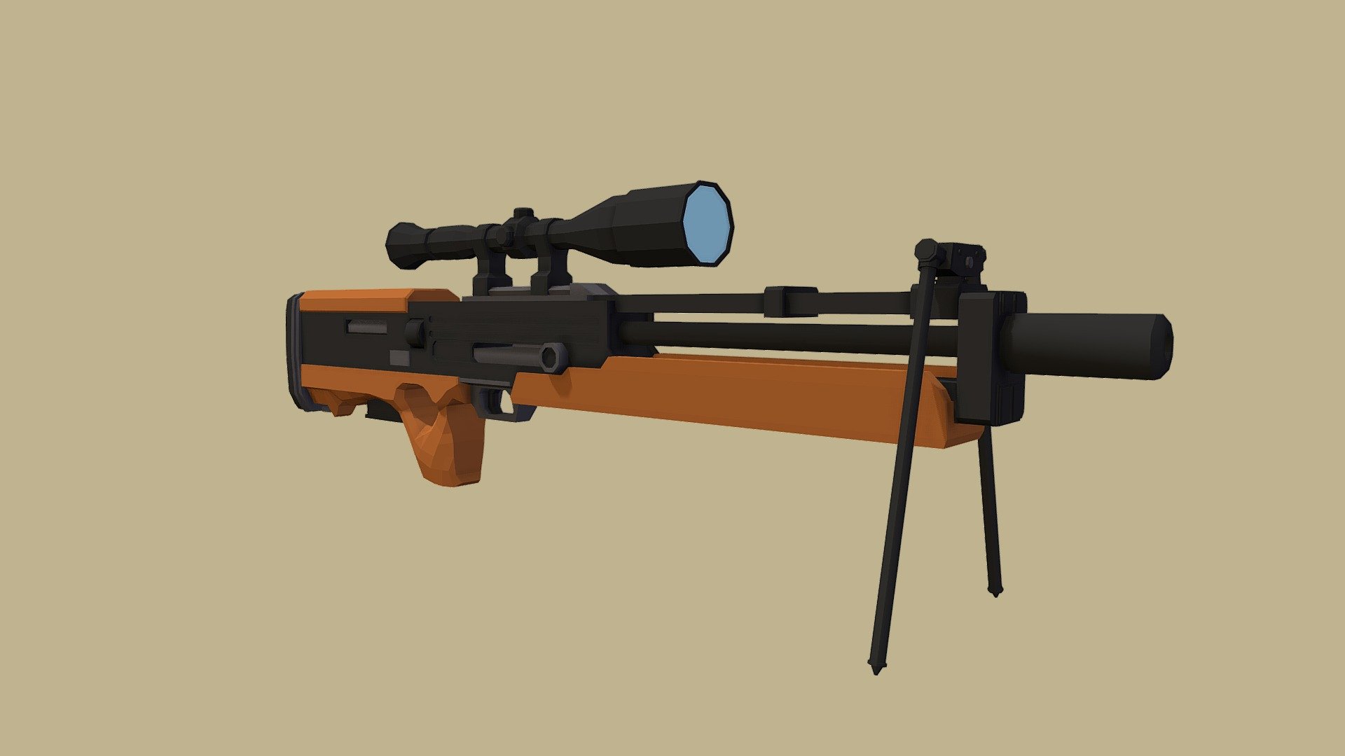 Walther WA2000 - 3D model by MinixMe [7ba3ed3] - Sketchfab