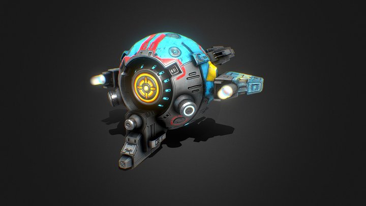 Light Drone 3D Model