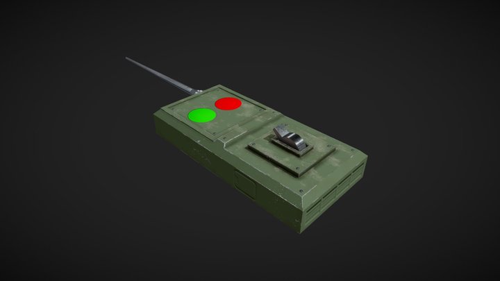 Militar explosive detonator 3D Model