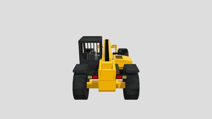 JCB based Telehandler for minecraft 3D Model