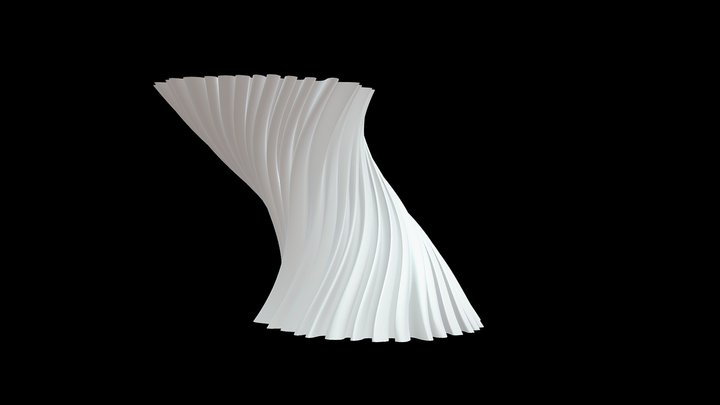 Twisted Planter 3D Model