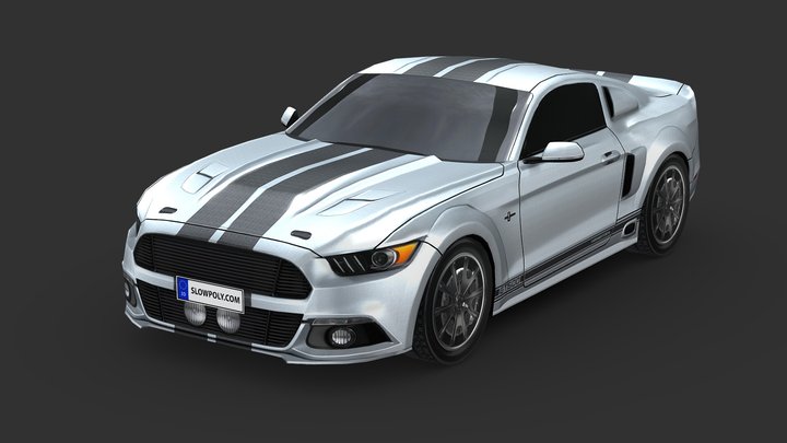 Ford Mustang GT500 Eleanor 2015 3D Model