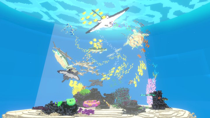 Voxel Reef - Coolblu's voxel world™ 3D Model