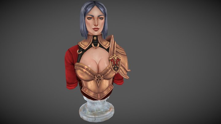 Bighand Knight Bust 3D Model