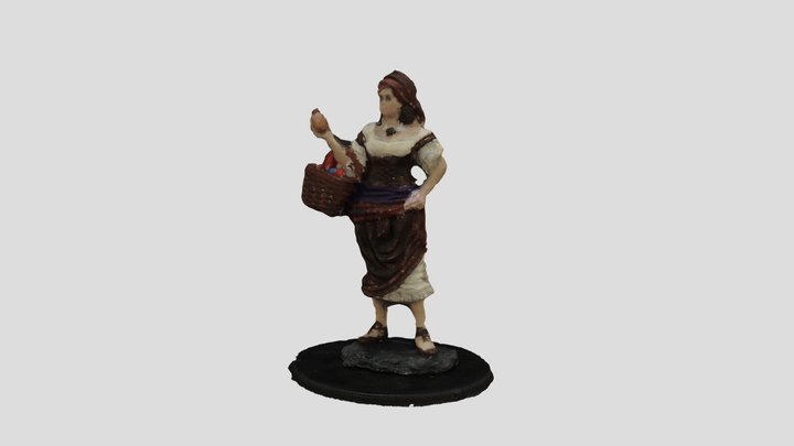 Female Simple Merchant - Duke Blitzein 3D Model