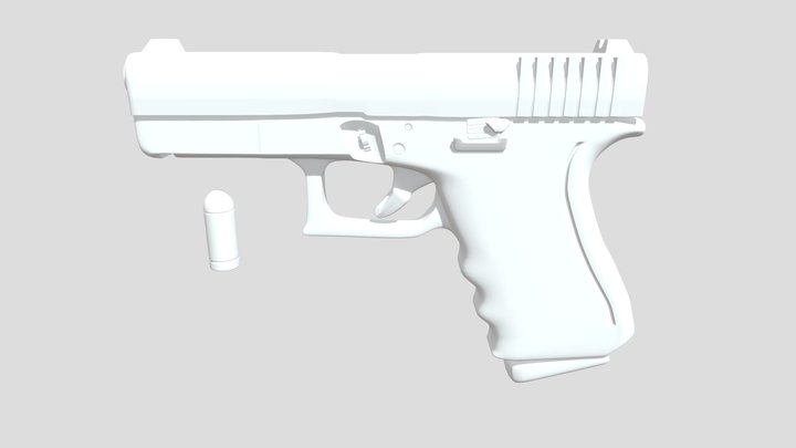 Handgun Block22 3D Model