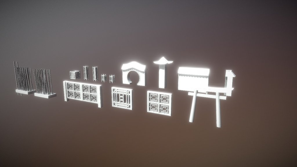 Chinese / Japanese props (untextured)
