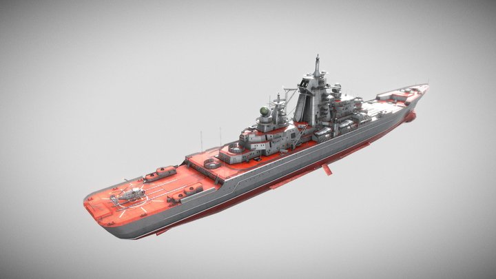 Kirov Class Battlecruiser 3D Model