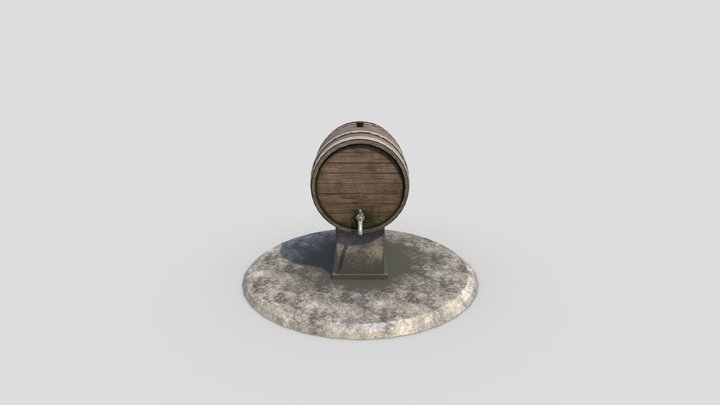 Beer Barell 3D Model