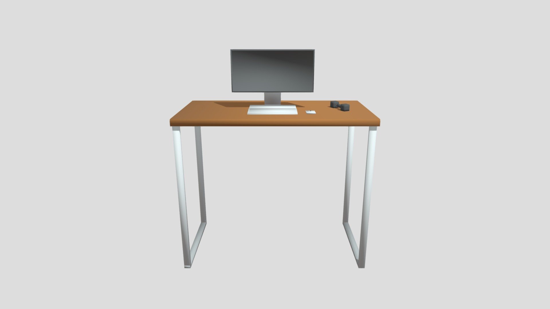 Desk with Computer