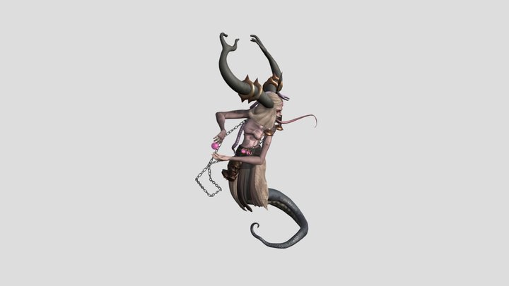 snake lady 3D Model