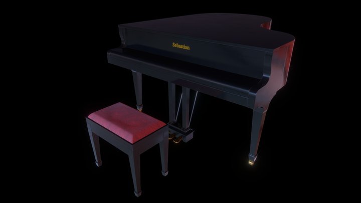 Piano 3D Model