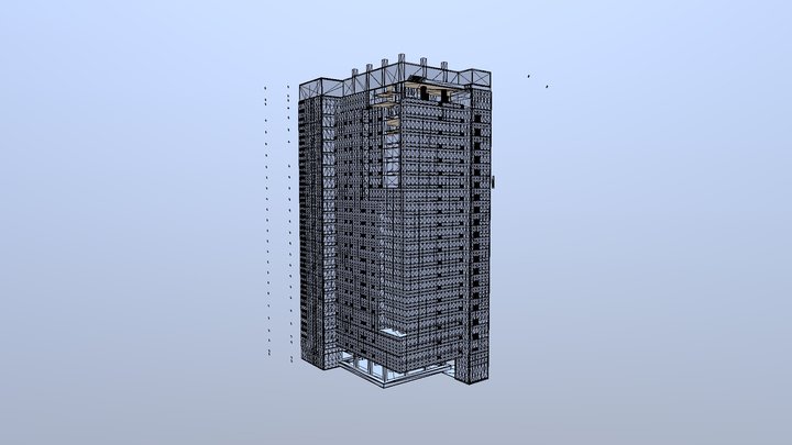 revit building 3D Model