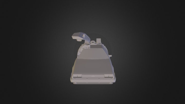 DeLorean (Back To The Future) 3D Model