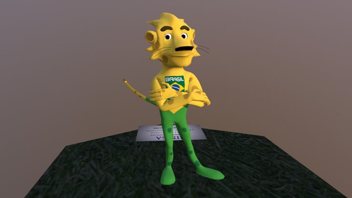 Ginga - Team Brazil Mascot 3D Model