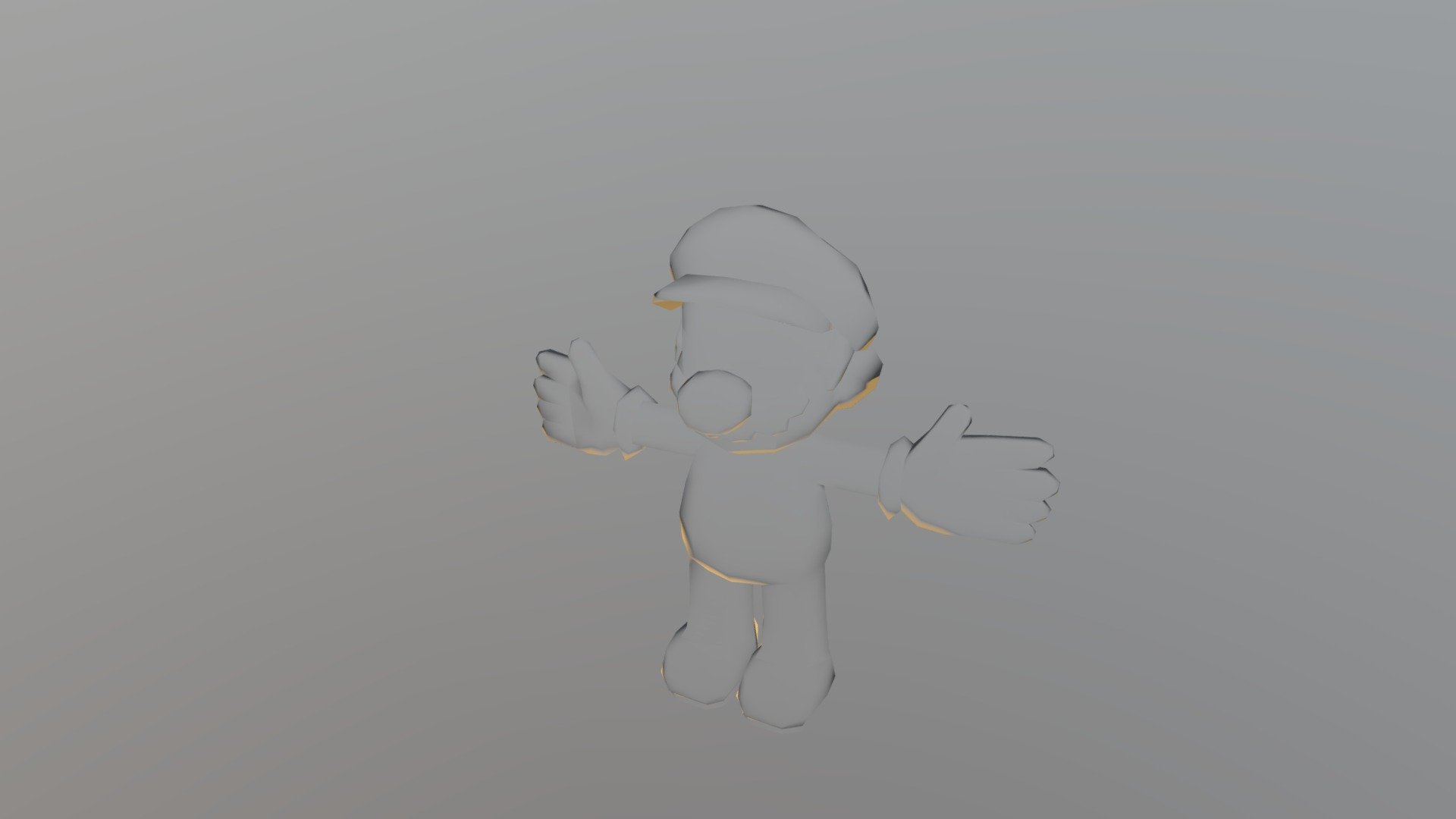 invisible mario - 3D model by garfeld_the_cat_2 [7bae4ba] - Sketchfab