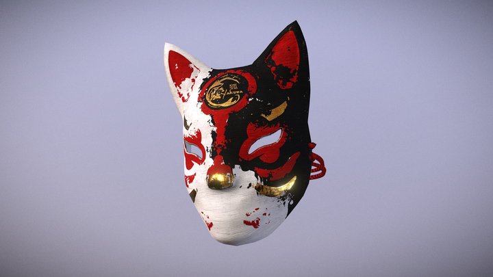 Kitsune Mask 3D Model