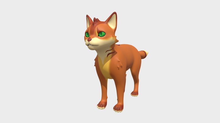 Orange Cat 3D Model