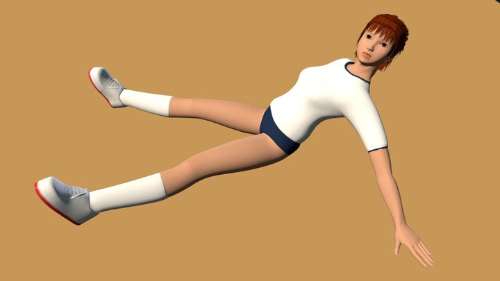 Gym Girl 3D Model