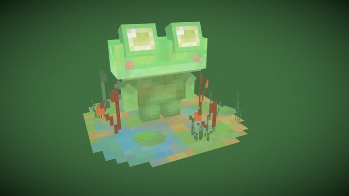 Happy Frog - King of the Bayou 3D Model