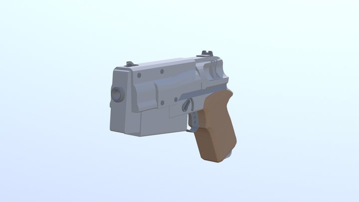 10mm Pistol 3D Model