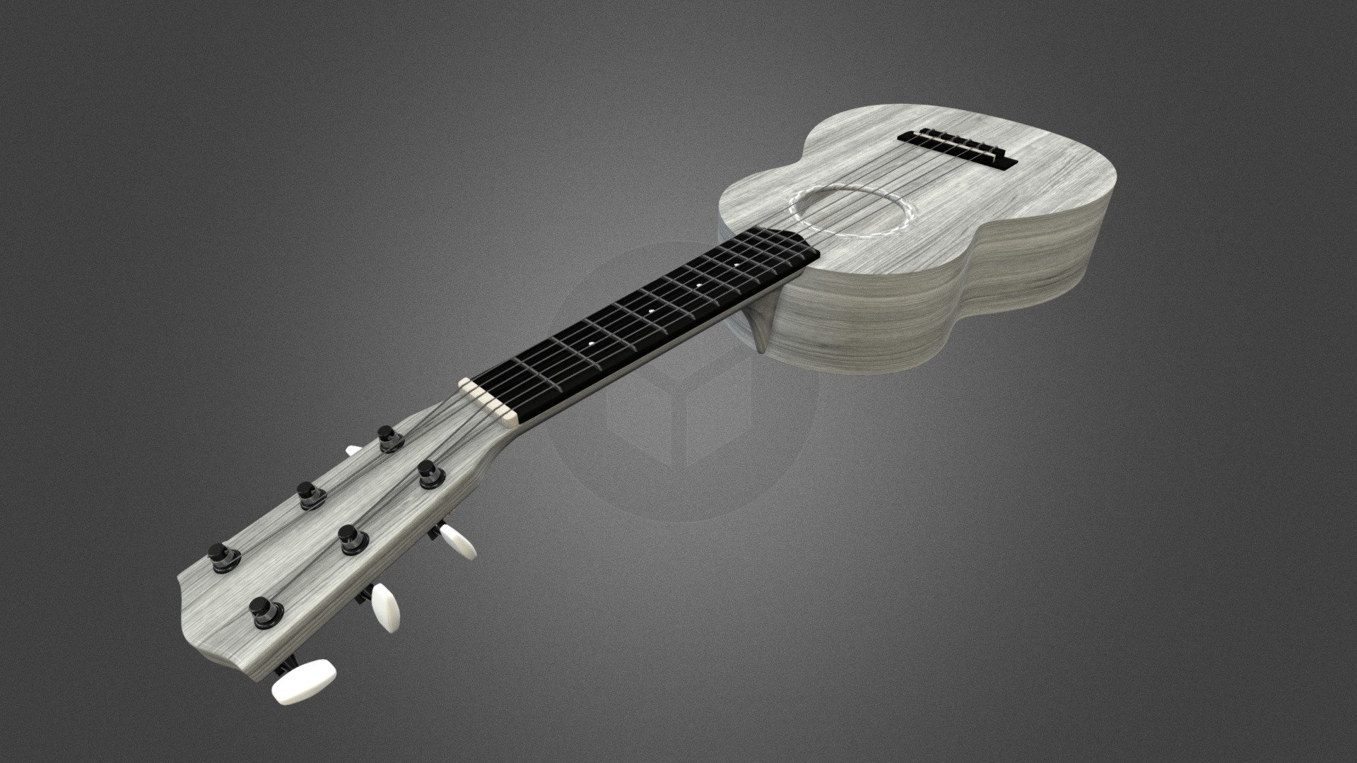 White-wood guitar