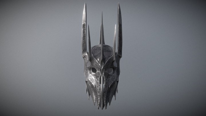 Sauron Helmet 3D Model