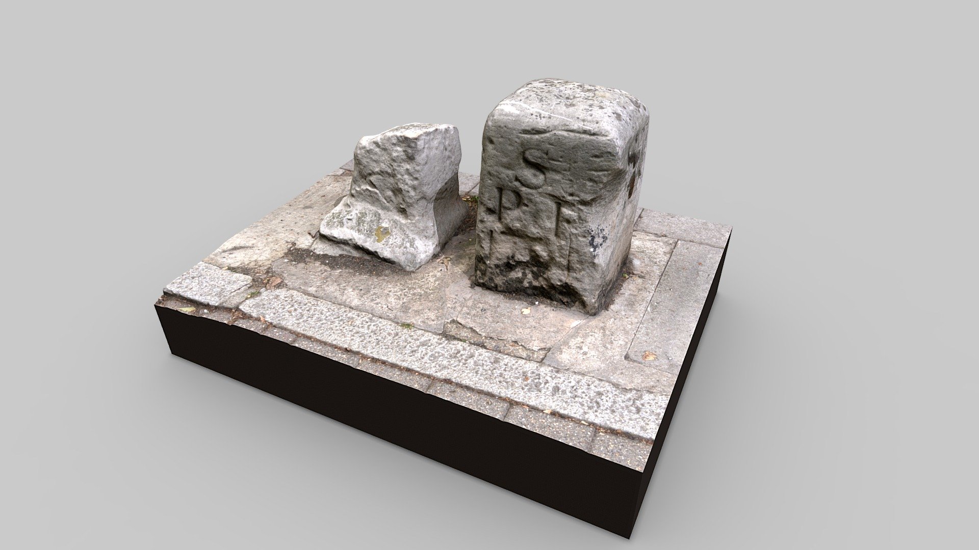 Highgate Hill Boundary Stones — Sketchfab embed 3D viewer