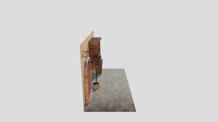 5 Desert Alley Objects 3D Model