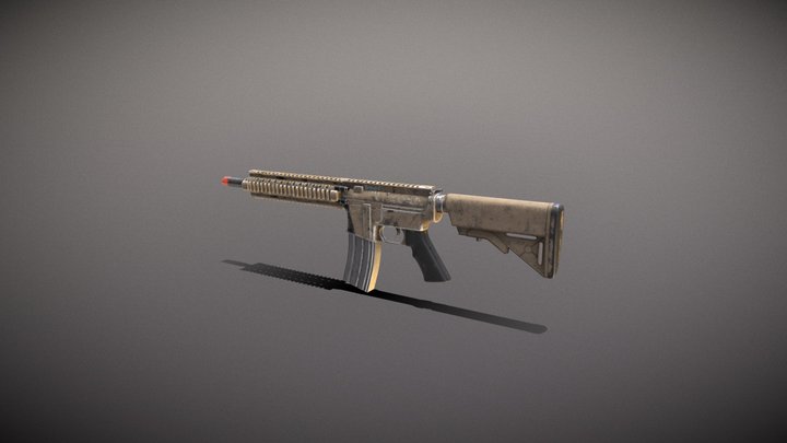 MK18 Unfished Model 3D Model