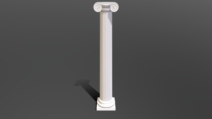 Greek Collumn Test 3D Model