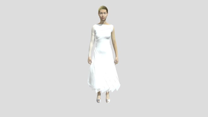 Wedding Dress 4 3D Model