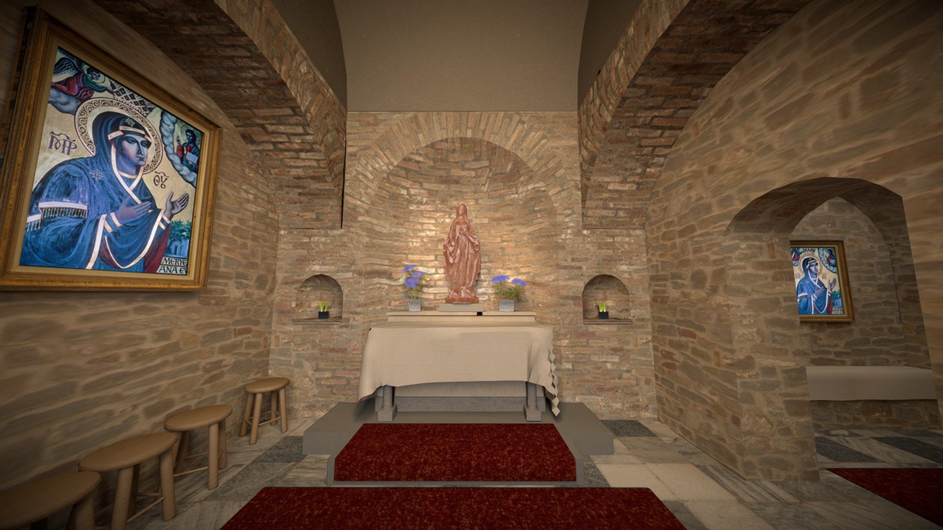 House of Virgin Mary — Sketchfab embed 3D viewer