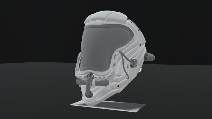Sci Fi Helmet 3D Model