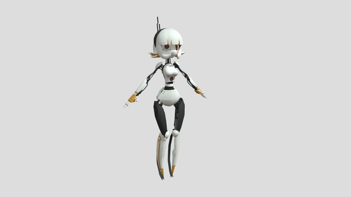 Humanoid Eggbot CO-OP portal 2 3D Model