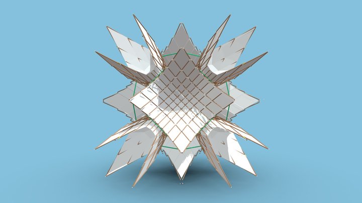 Cubocta Hyperboloid 3D Model