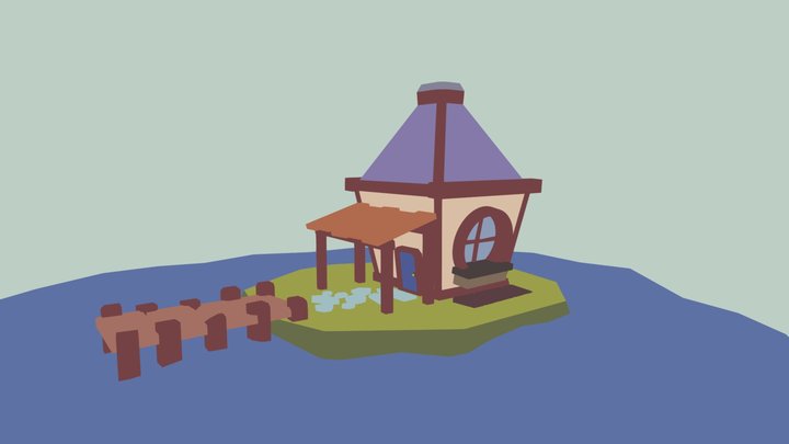House Diorama 3D Model