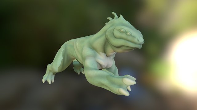 alien canine 3D Model