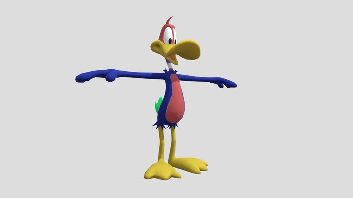 Woody woodpecker duck pica-pau pato 3D Model