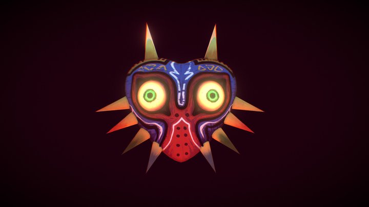 Majora's Mask (Stylised + animated) 3D Model