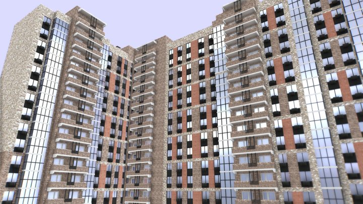 Residential building "Moskovsky" 3D Model