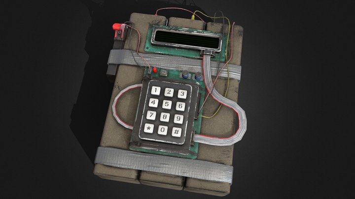 C4 Explosive 3D Model