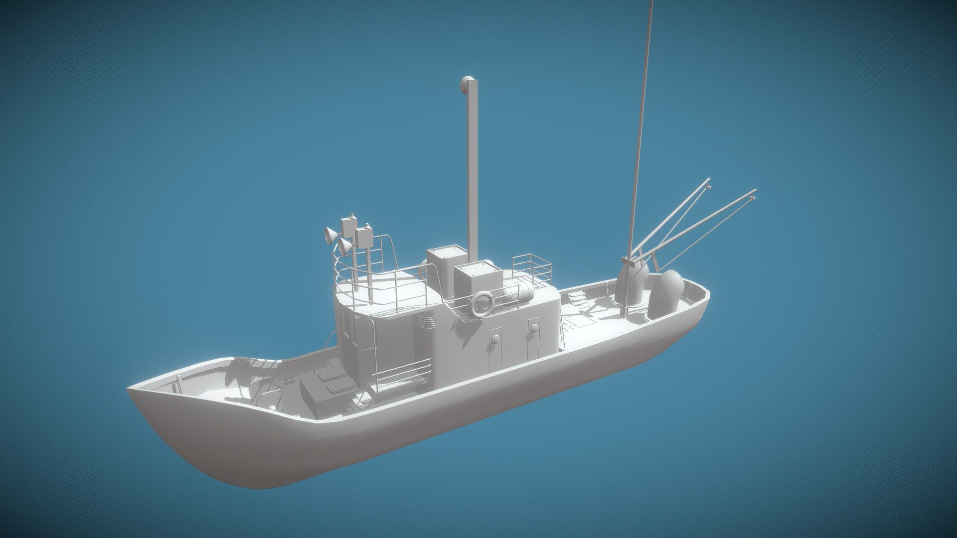 Fishing Boat - Download Free 3D model by 3D_Artoonist... (@3d_artoonist ...