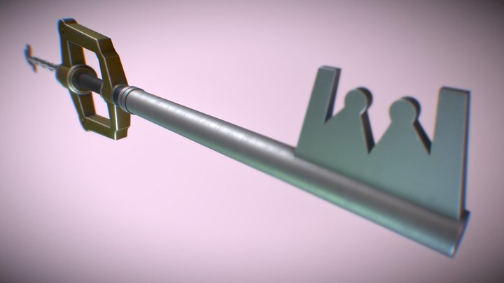 Kingdom Key Keyblade 3D Model