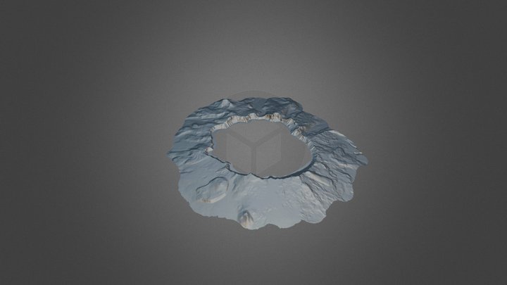 Wizard Island Map 3D Model