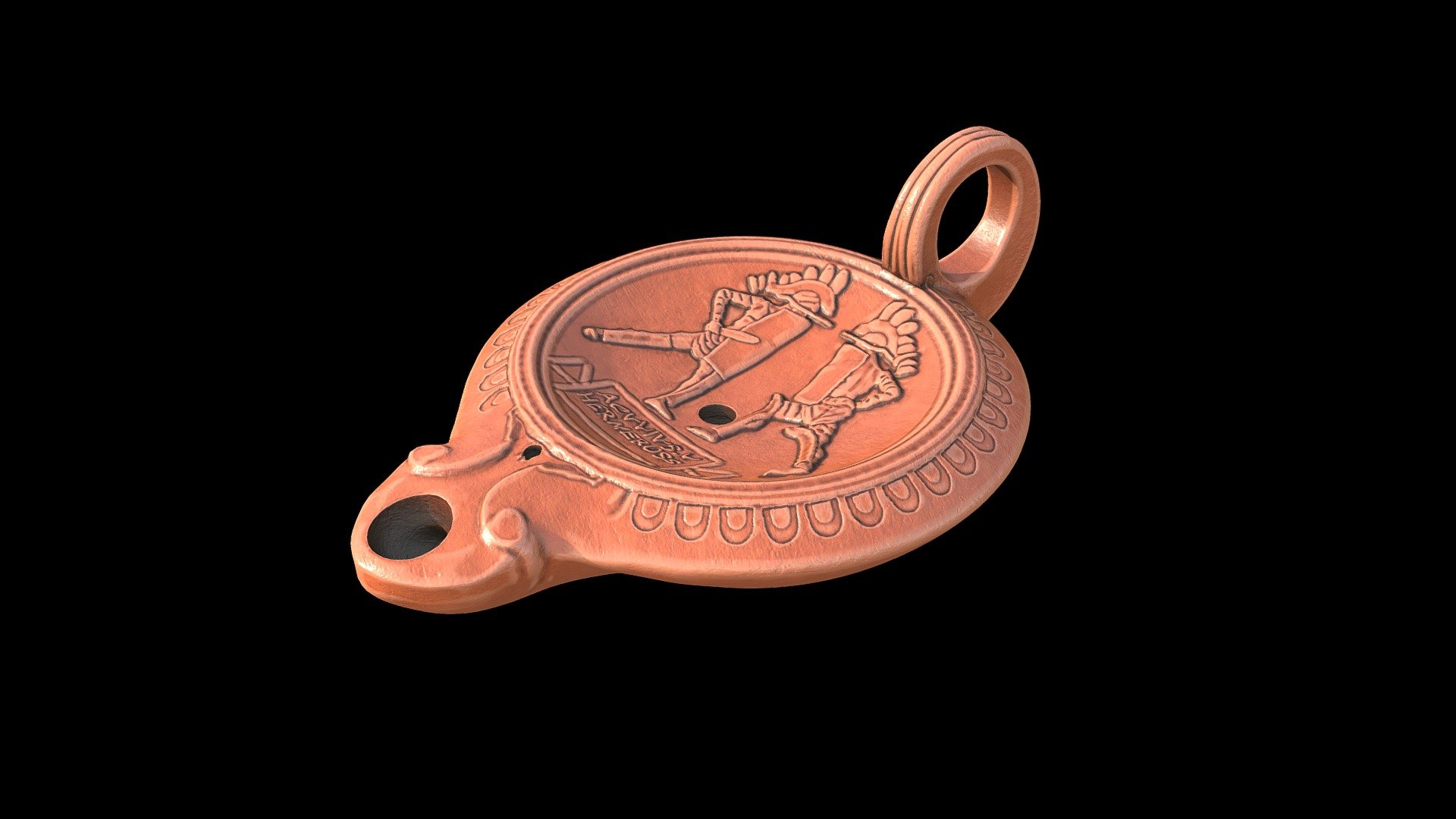 Roman oil lamp - reconstruction